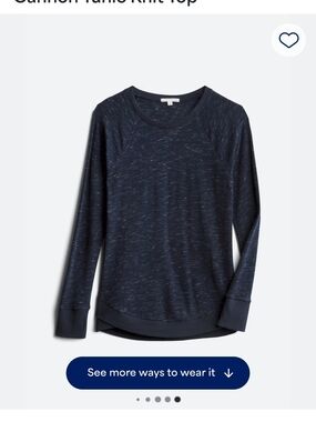 Threads 4 Thought Navy Heather Scoop Neck Pullover
